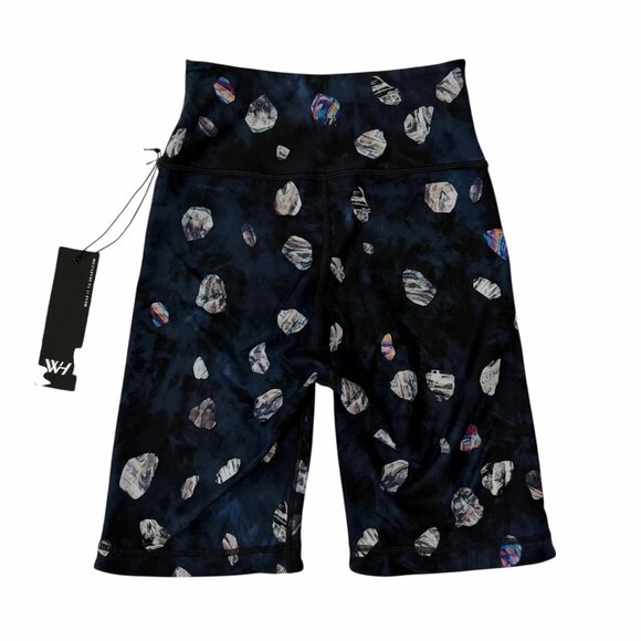 Wear it to Heart Kurt Reversible Biker Shorts Sz Small High Waist Asteroids Navy - Picture 4 of 9